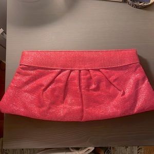 Lauren Merkin authentic sparkle hot pink clutch